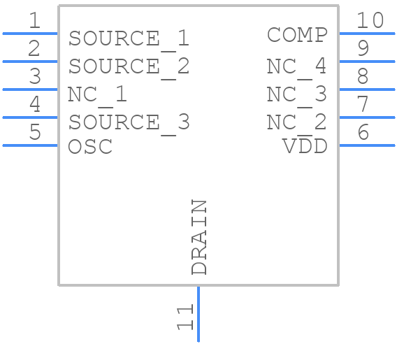 VIPER50ASPTR-E - STMicroelectronics - PCB symbol