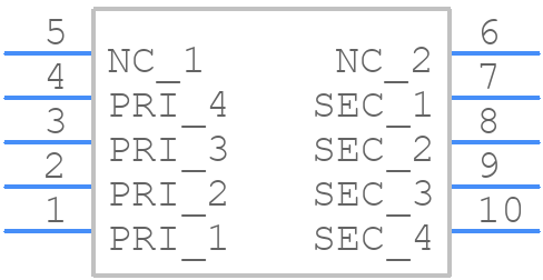 PA1269NLT - Pulse Electronics - PCB symbol