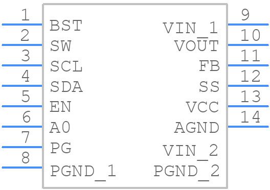 MP8861GL-P - Monolithic Power Systems (MPS) - PCB symbol