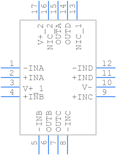 AD8643ACPZ-REEL7 - Analog Devices - PCB symbol