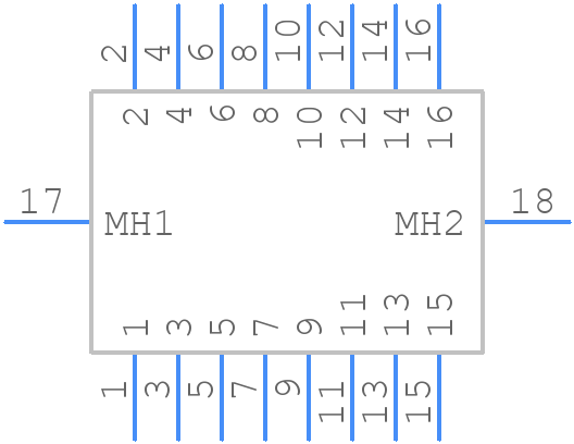 499913-3 - TE Connectivity - PCB symbol