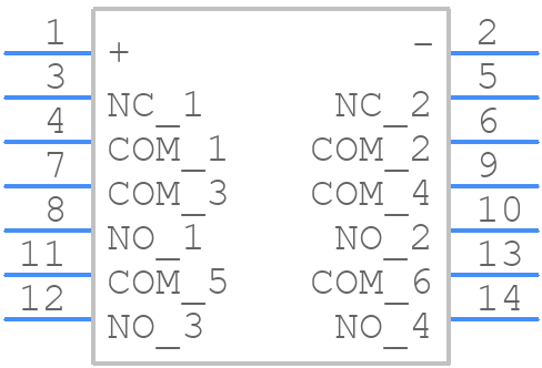 RF1V-4A2BLD1-D24 - Idec - PCB symbol