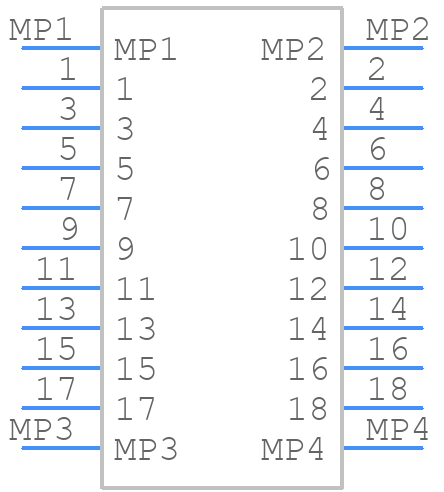 0525591853 - Molex - PCB symbol