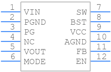 MP8759GD-P - Monolithic Power Systems (MPS) - PCB symbol