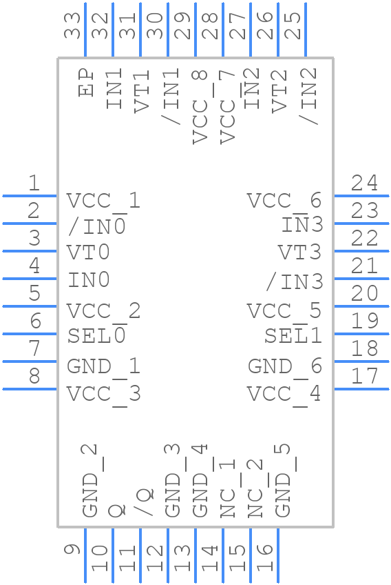 SY89545LMG - Microchip - PCB symbol