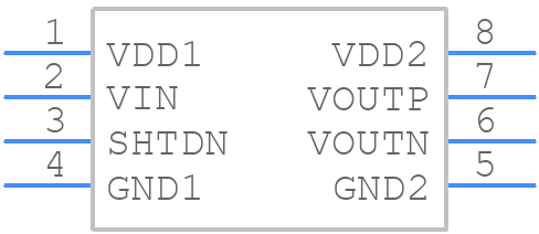 AMC1311QDWVRQ1 - Texas Instruments - PCB symbol