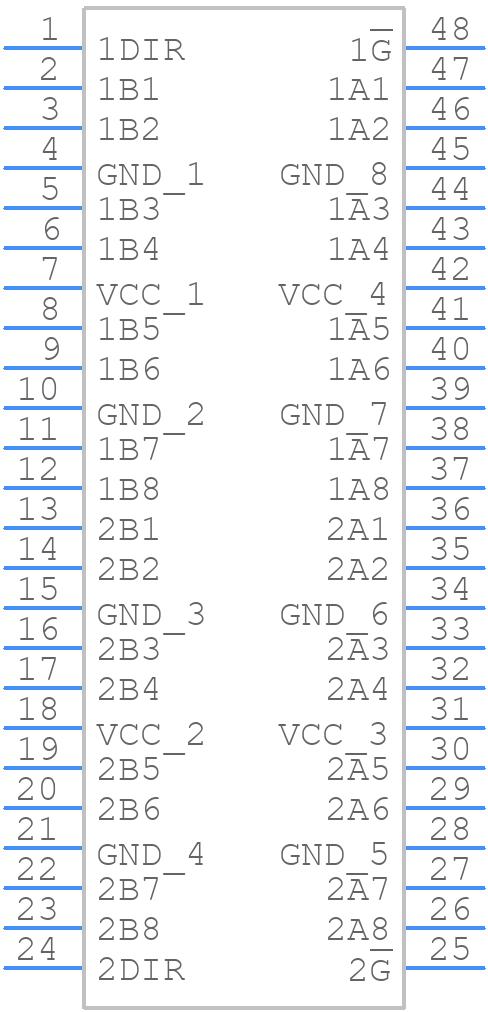 74ACT16245DLG4 - Texas Instruments - PCB symbol