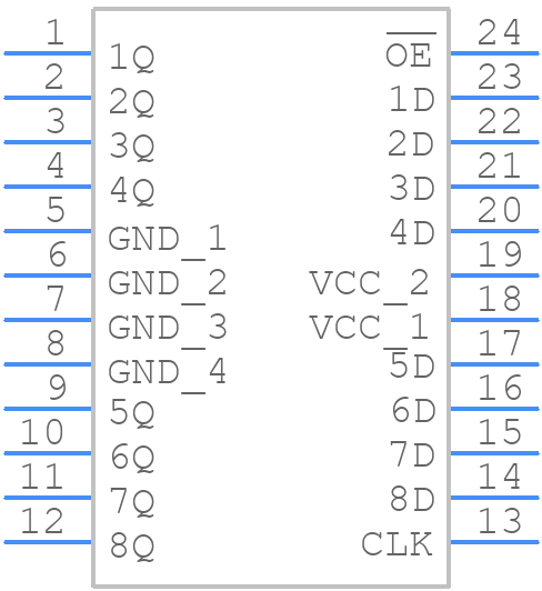 74ACT11374NT - Texas Instruments - PCB symbol
