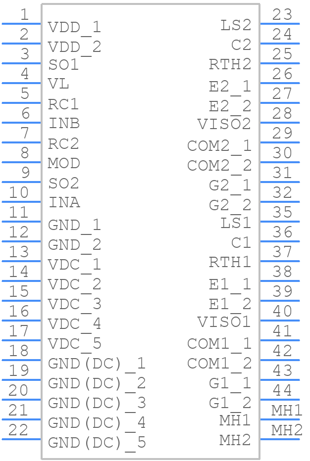 2SD315AI UL - Power Integrations - PCB symbol