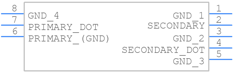 SBTX2-113-2W+ - Mini-Circuits - PCB symbol