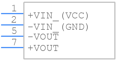 TMV 0505SHI - Traco Power - PCB symbol