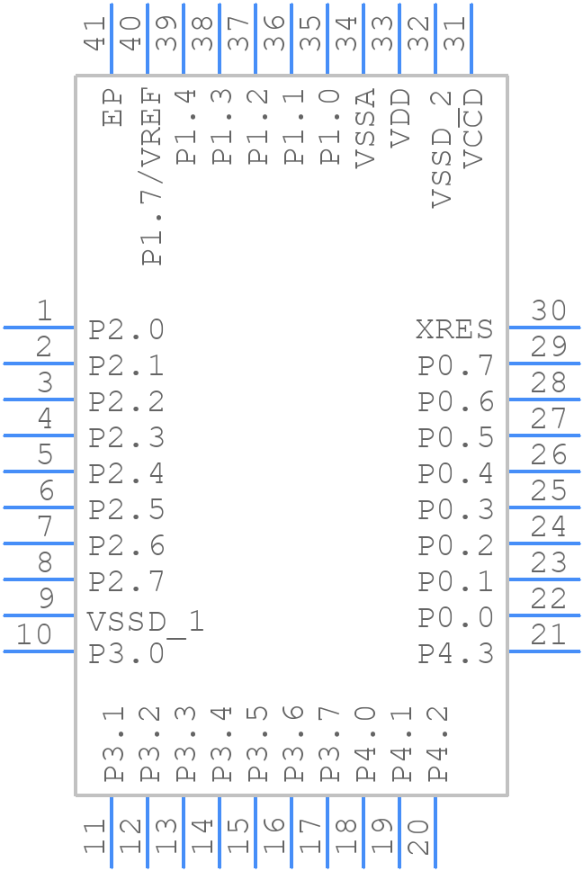 CY8C4125LQS-S423 - Infineon - PCB symbol