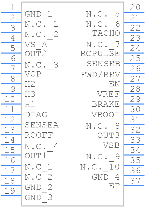 L6229PDTR - STMicroelectronics - PCB symbol