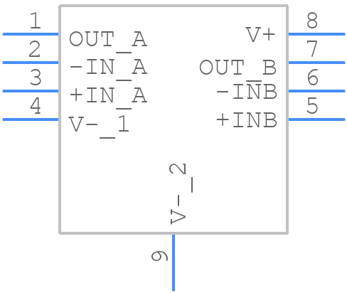 LTC6269IMS8E-10#PBF - Analog Devices - PCB symbol