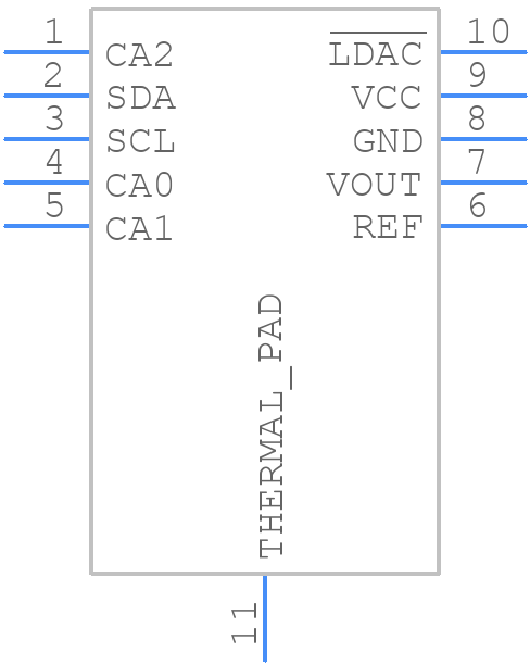 LTC2606IDD#PBF - Analog Devices - PCB symbol