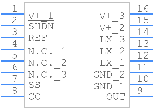 MAX738ACWE+ - Analog Devices - PCB symbol