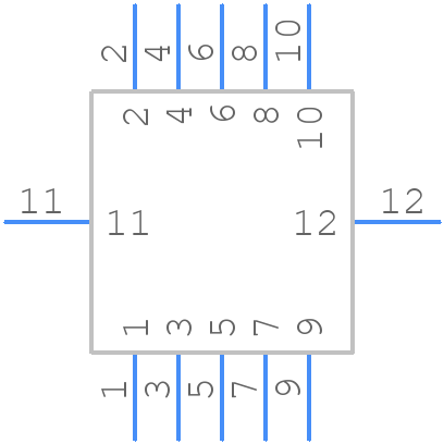 DF12L(3.0)-10DP-0.5V(86) - Hirose - PCB symbol