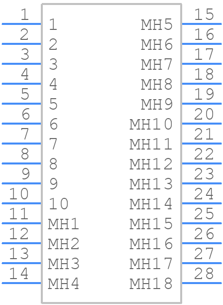 2305390-1 - TE Connectivity - PCB symbol