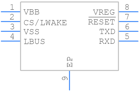 MCP2025-330E/MD - Microchip - PCB symbol