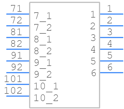34696-0101 - Molex - PCB symbol