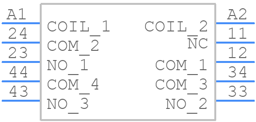 SR4M4018 - TE Connectivity - PCB symbol
