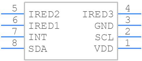 VCNL3036X01-GS08 - Vishay - PCB symbol