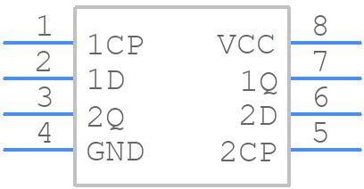 74AUP2G79DC,125 - Nexperia - PCB symbol
