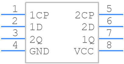 74AUP2G79GT,115 - Nexperia - PCB symbol