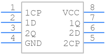 74AUP2G79GN,115 - Nexperia - PCB symbol
