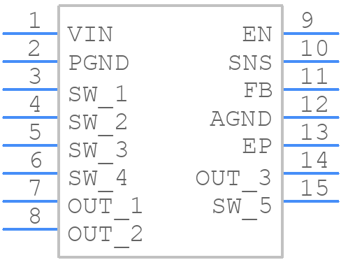 MIC33050-AYHL-TR - Microchip - PCB symbol