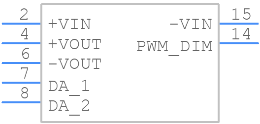 LDD-350H-DA - Mean Well - PCB symbol
