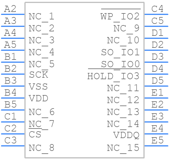 MR10Q010VMBR - Everspin Technologies - PCB symbol