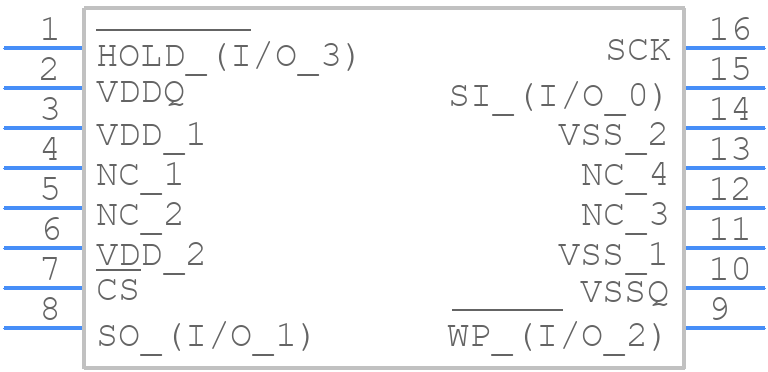 MR10Q010SC - Everspin Technologies - PCB symbol