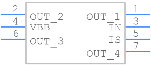 BTS50055-1TMB - Infineon - PCB symbol