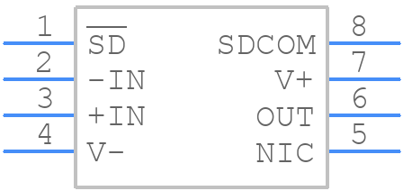 ADA4523-1BRMZ - Analog Devices - PCB symbol