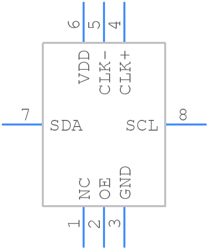 570NCC000118DG - Silicon Labs - PCB symbol