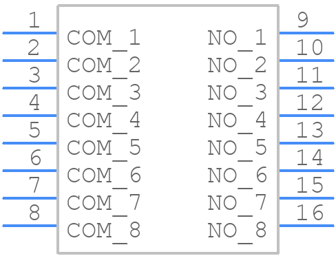 CHS-08TA - Nidec Copal - PCB symbol
