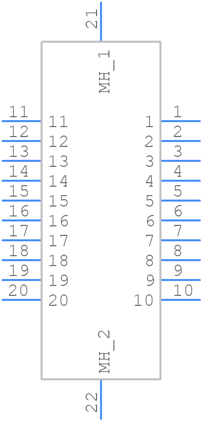 WTB20SAD9J - Molex - PCB symbol