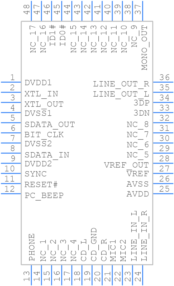 LM4546BVHX/NOPB - Texas Instruments - PCB symbol