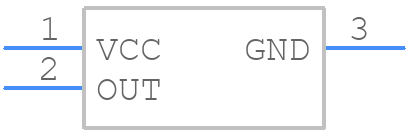 DRV5013AGQDBZTQ1 - Texas Instruments - PCB symbol