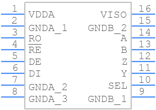 CA-IS3096W - ChipAnalog - PCB symbol