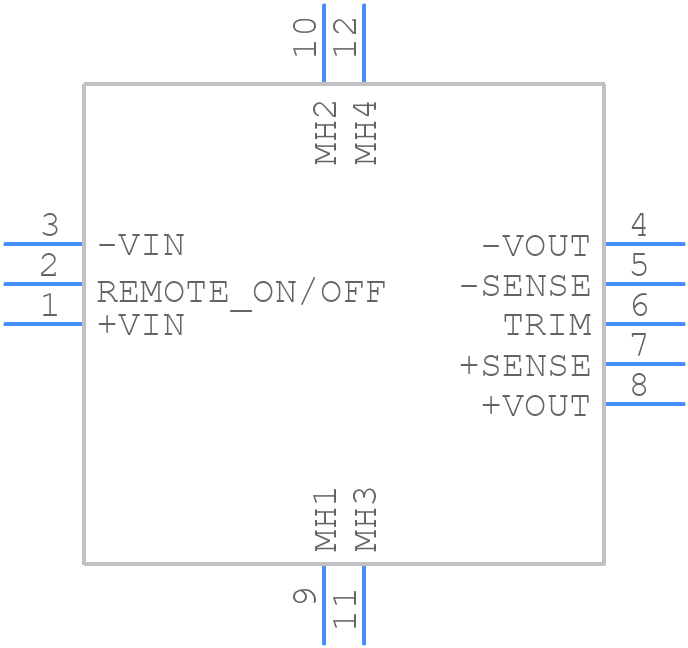 QSB10024S3V3 - XP POWER - PCB symbol