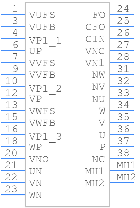 PS21765 - Mitsubishi - PCB symbol