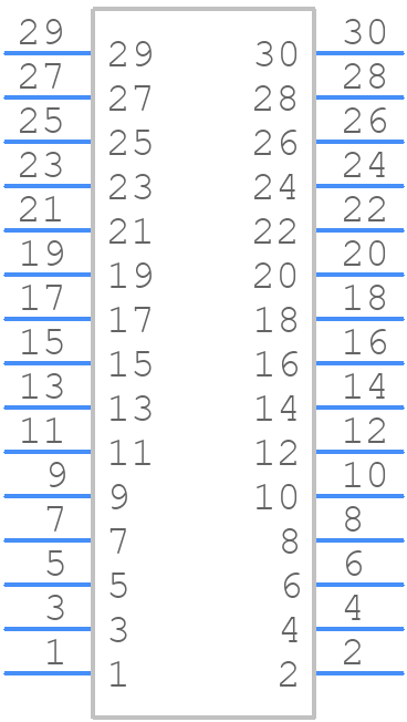 208659-3040 - Molex - PCB symbol