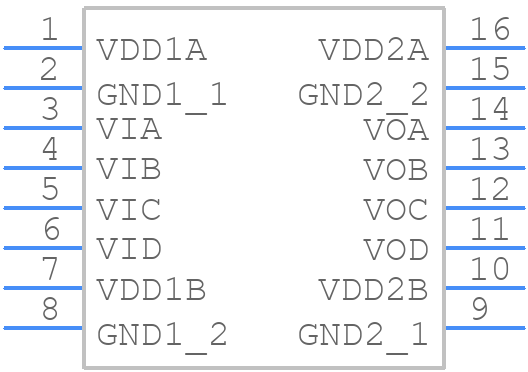 ADUM7440ARQZ-RL7 - Analog Devices - PCB symbol