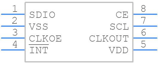 RV-8063-C7 - Micro Crystal AG - PCB symbol