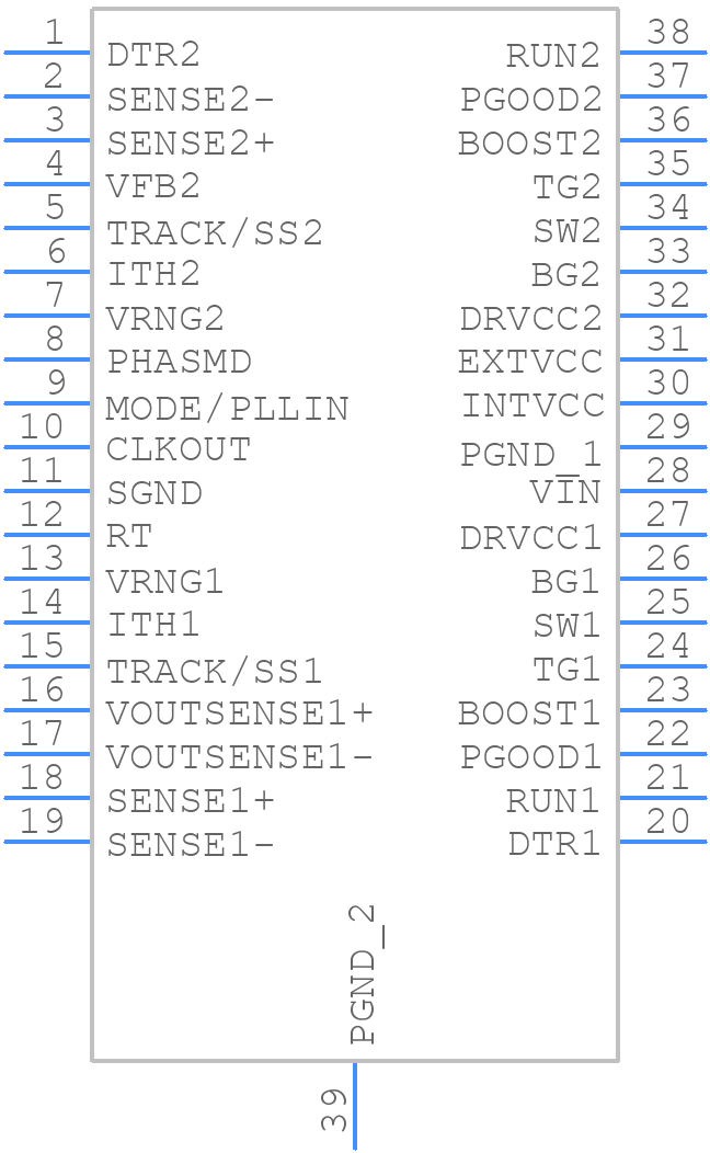 LTC3838EFE#TRPBF - Analog Devices - PCB symbol