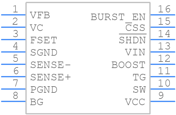 LT3845EN#PBF - Analog Devices - PCB symbol