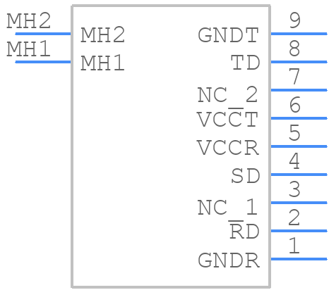 OTB05-53203TCR - Optcore - PCB symbol