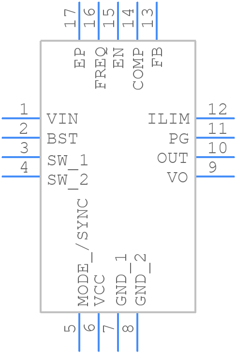 TPS61378QWRTERQ1 - Texas Instruments - PCB symbol